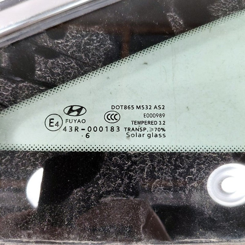 Passenger Right Quarter Glass Window US Built Fits 15-17 Hyundai Sonat