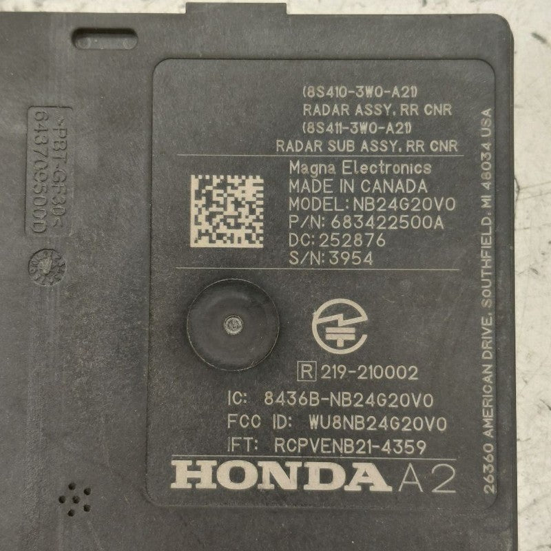 Honda HR-V Rear Radar Unit {8S4103W0A21} 2026 2025 2024 2023