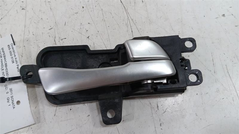 Hyundai Sonata Door Handle Right Passenger Rear Interior Inside 2011 2