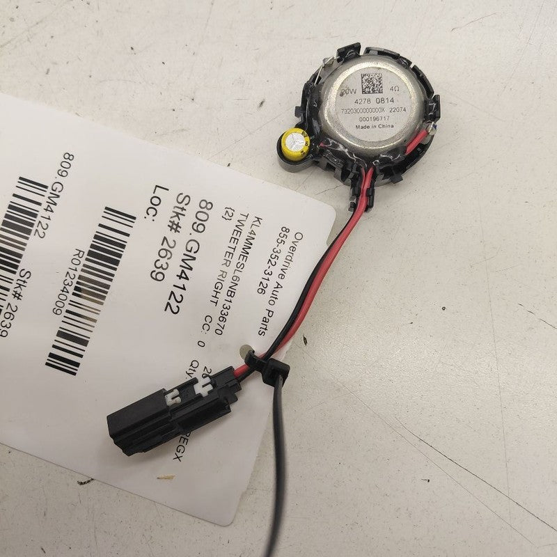 Buick Encore GX Tweeter Right Passenger Tweeter Speaker  2022 2023 202