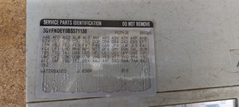 20915888 Driver Left Quarter Glass Window Anti-theft Opt UA6 Fits 10-16 SRX
