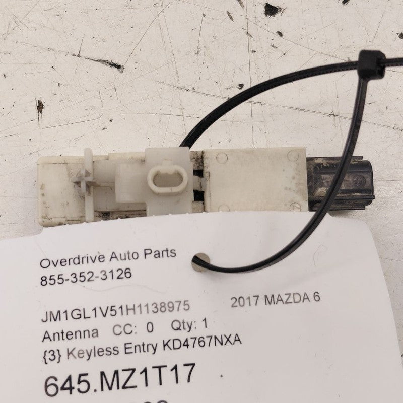 Mazda 6 Keyless Entry Antenna {KD47676NXA} 2017 2016 2015 2014