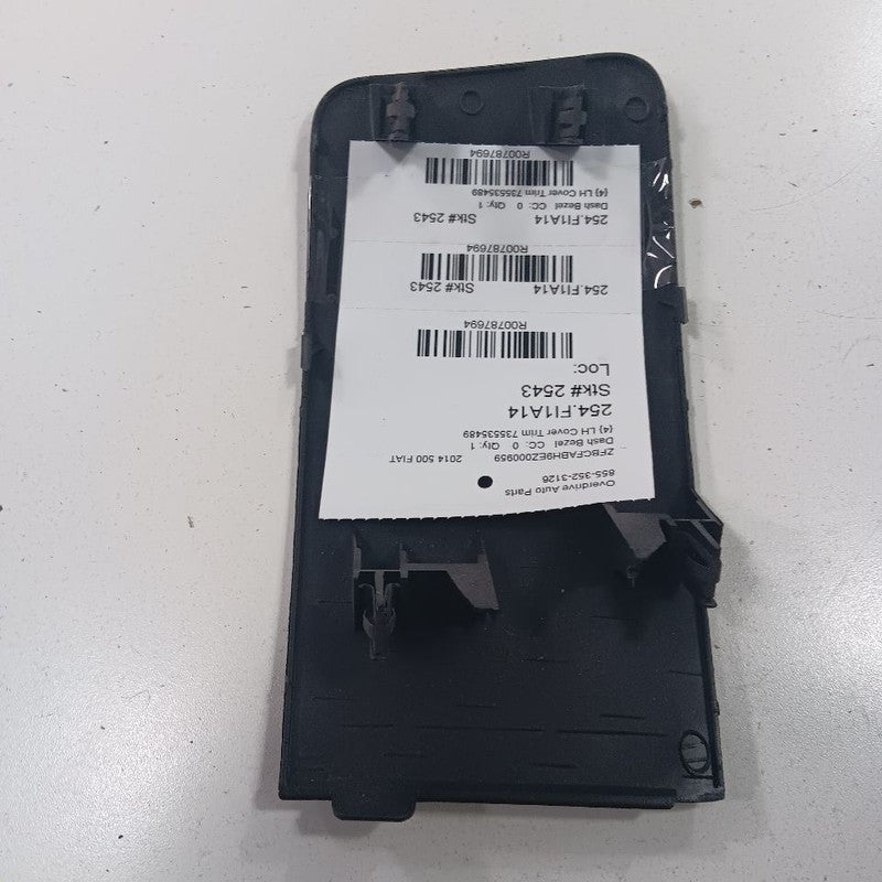 Fiat 500 Driver Left Side Dash Cover Trim {735535489} 2014 2015 2016 O