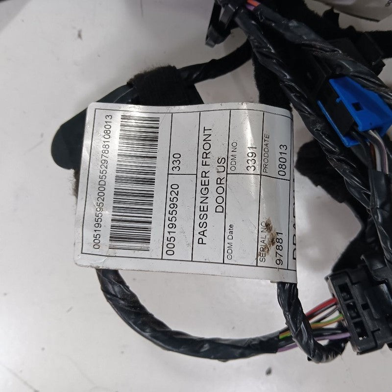 Fiat 500 Door Harness Wire Wiring Right Passenger Front  2014 2015 201