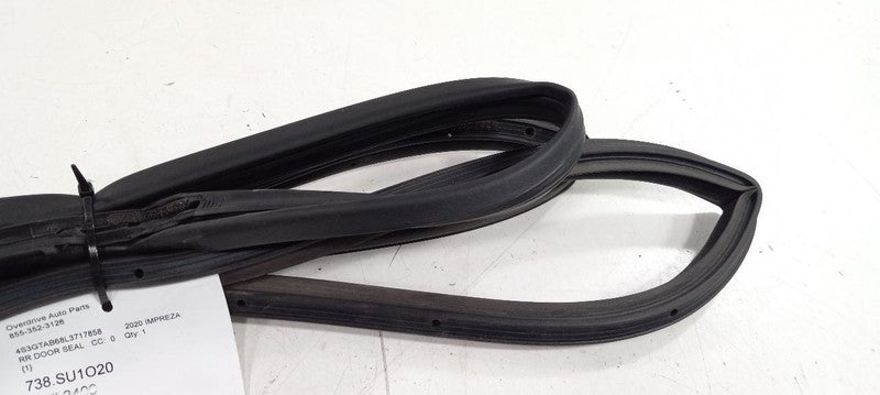 Subaru Impreza On Door Seal Rubber Right Passenger Rear 2020 2019 2018