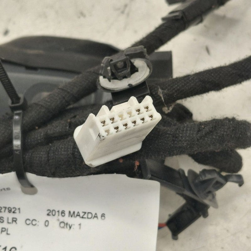 Mazda 6 Door Harness Wire Wiring Left Driver Rear  2016 2015 2014