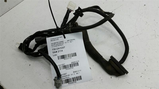 Nissan Sentra Door Harness Wire Wiring Right Passenger Rear Back OEM 2007 2008