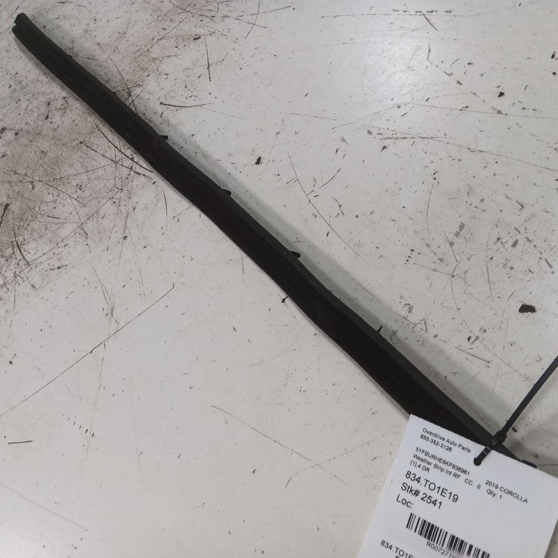 Toyota Corolla Right Front Weather Strip Interior  2019 2018 2017