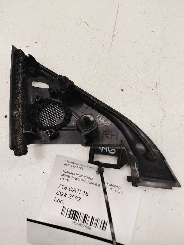 Nissan Maxima Mirror Mount Cover Door Trim Right Passenger  2018 2017 