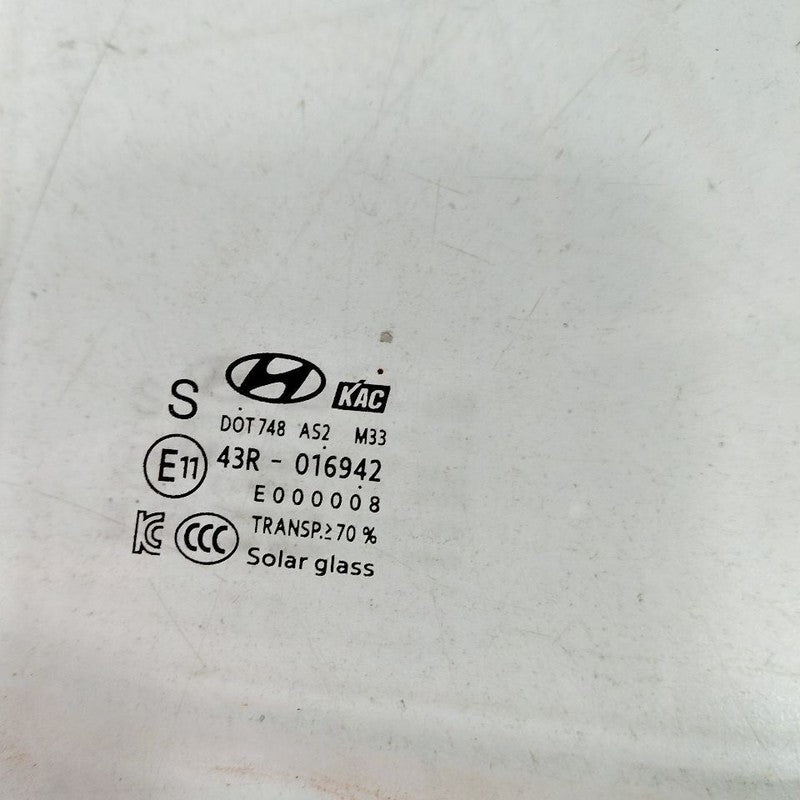 Passenger Right Rear Door Glass Window Fits 21-24 Hyundai Elantra  OEM