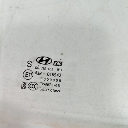 Passenger Right Rear Door Glass Window Fits 21-24 Hyundai Elantra  OEM