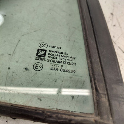 Passenger Right Rear Door Vent Glass Window Fits 16-19 Chevy Volt