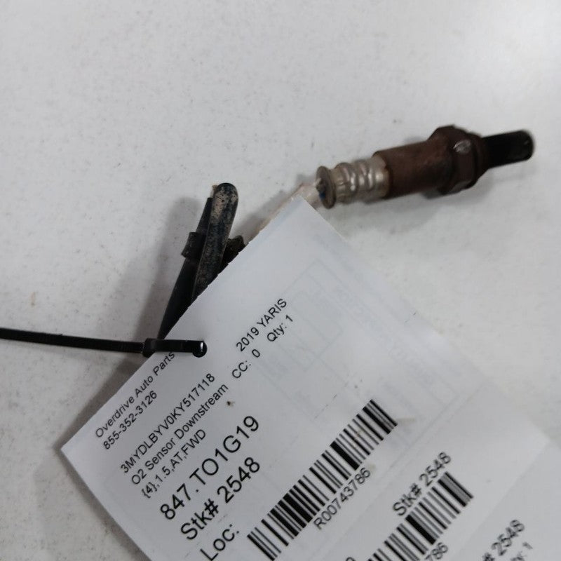 Toyota Yaris Oxygen O2 Sensor Downstream  2020 2019 2018 2017 2016