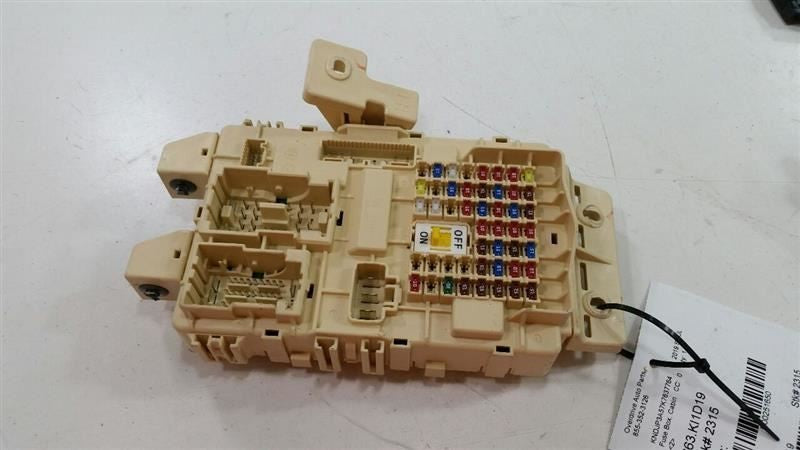 Kia Soul Cabin Fuse Box Interior Inner Under Dash 2017 2018 2019