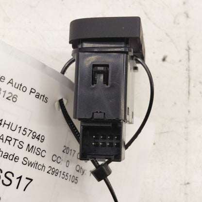 Cadillac CT6 Left Rear Door Shade Switch {299155105} 2018 2017 2016