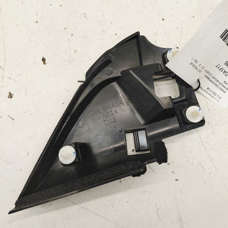 Nissan Rogue Mirror Mount Cover Door Trim Right Passenger  2017 2018 2
