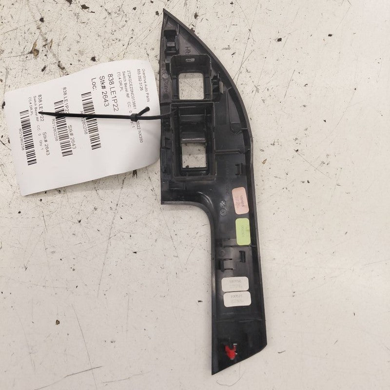 Lexus NX350 Window Switch Bezel Trim Right Front 2022 2023 2024 2025
