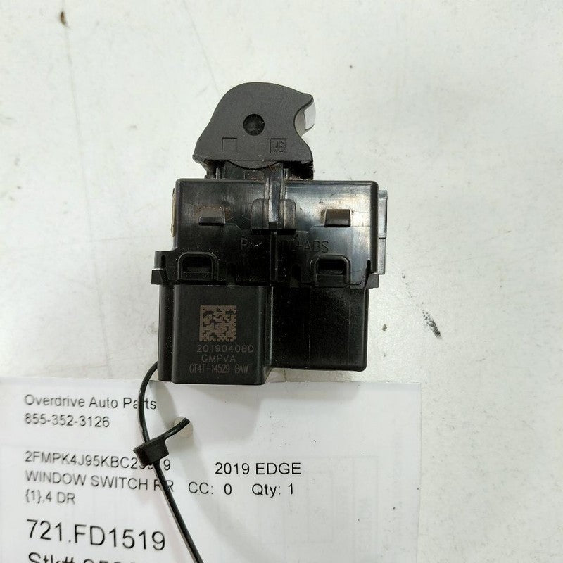 Ford Edge Power Window Switch Right Passenger Rear 2019 2020 2021 2022