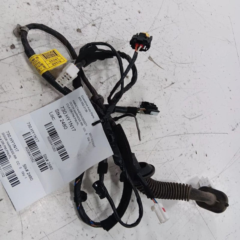 Hyundai Accent Door Harness Wire Wiring Right Passenger Rear 2014 2015 2016 2016