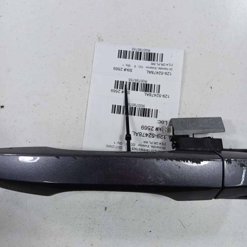 Left Rear Door Handle Exterior Sedan Fits 16-21 Honda Civic OEM