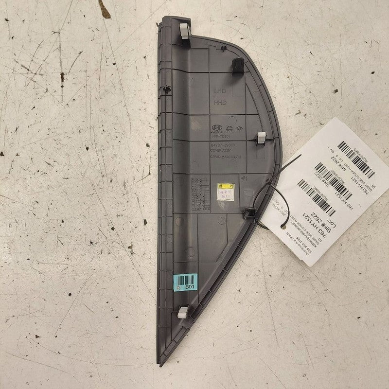 Hyundai Kona Dash Side Cover Right Passenger Trim Panel  2021 2020 201