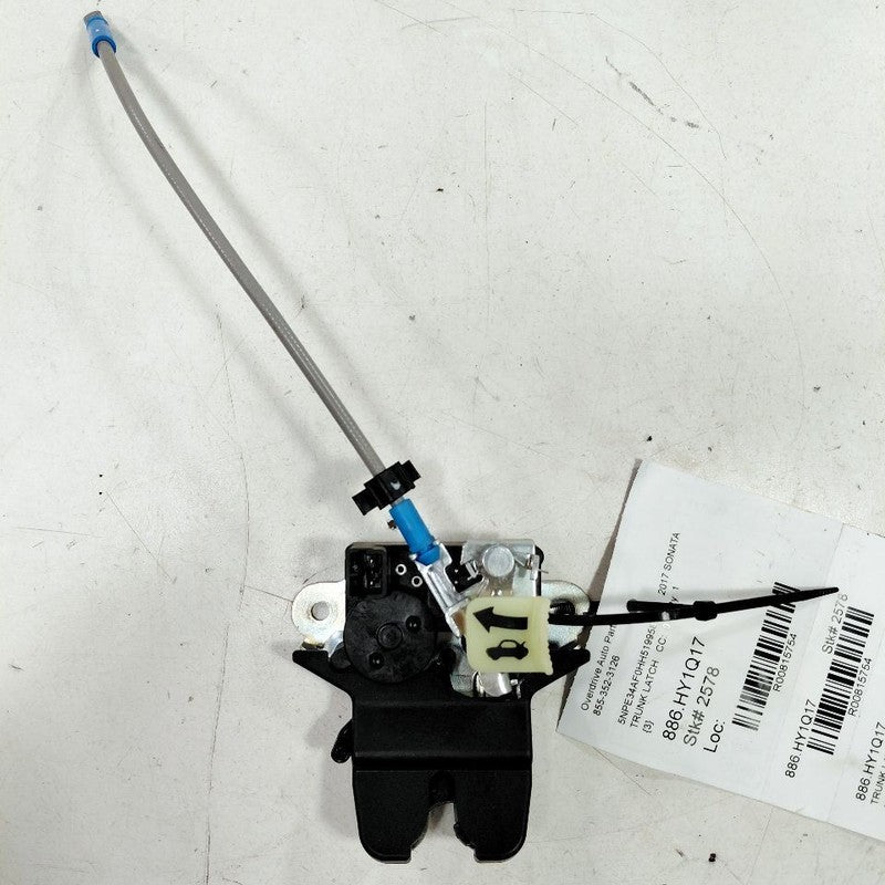Hyundai Sonata Trunk Latch  2017 2016 2015 OEM