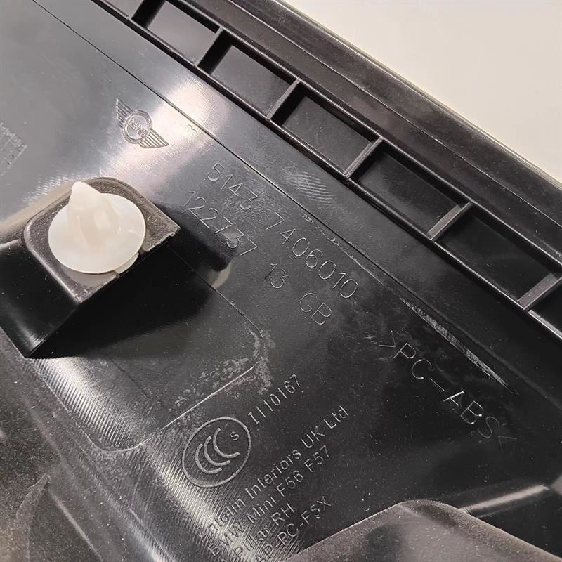 Mini Cooper Passenger Right Side Interior Pillar Trim Panel 2016 2017 2018 2019 