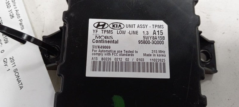 Suspension TPMS Center Dash Turbo Fits 11-13 SONATA OEM