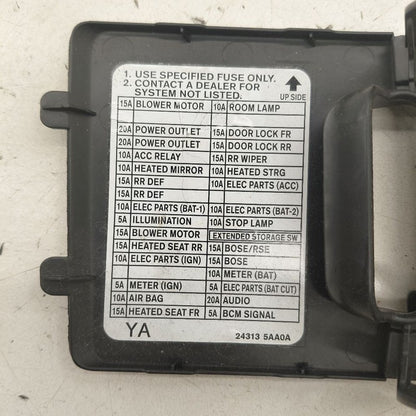 Nissan Murano Fuse Box Cover 2020 2021 2022 2023