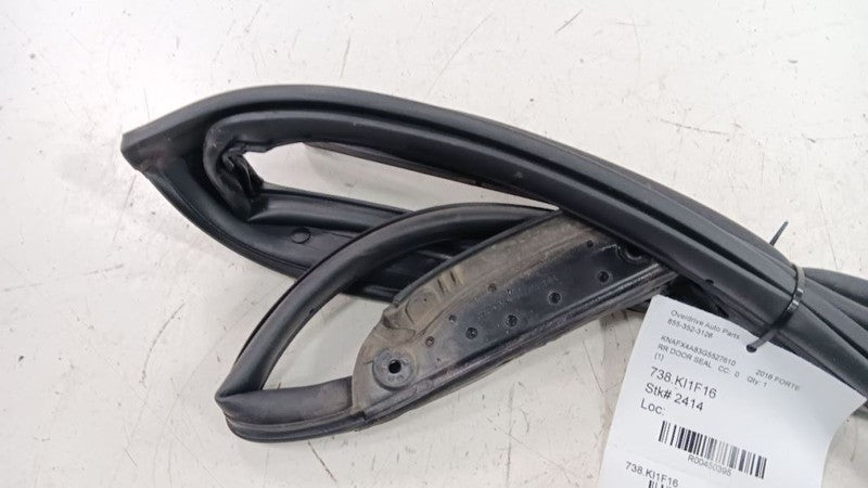 Kia Forte On Door Seal Rubber Right Passenger Rear Back 2016 2015 2014