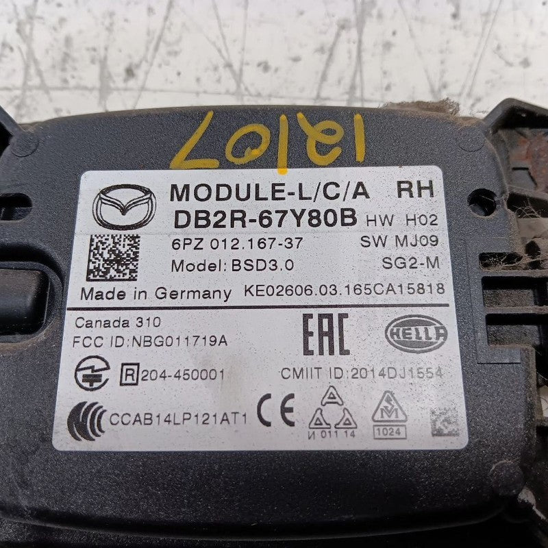 Passenger Right Blind Spot Control Module Radar Unit Fits 16-17 MAZDA 