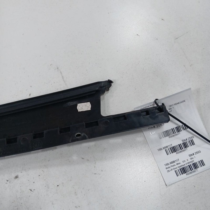Jeep Renegade Left Rear Door Applique {51953327} 2017 2018 2019 2020 O