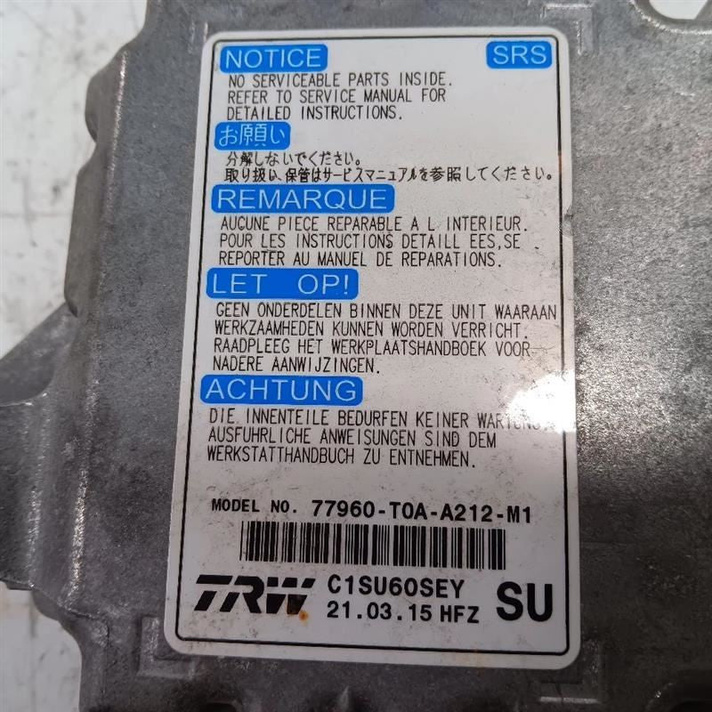 SRS Computer Control Module 77960T0AA21 Fits 15-16 CR-V