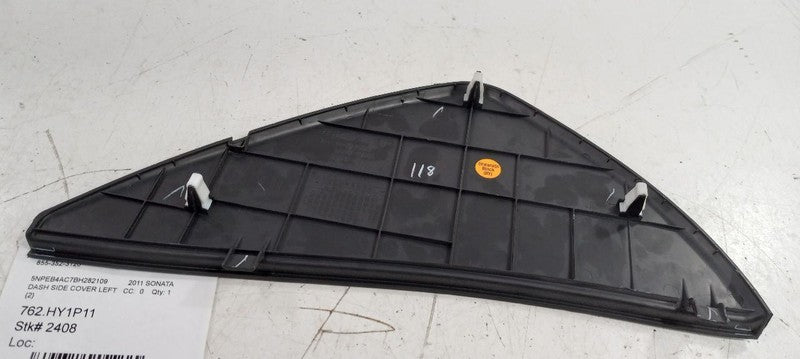 Hyundai Sonata Dash Side Cover Left Driver Trim Panel 2011 2012 2013 O