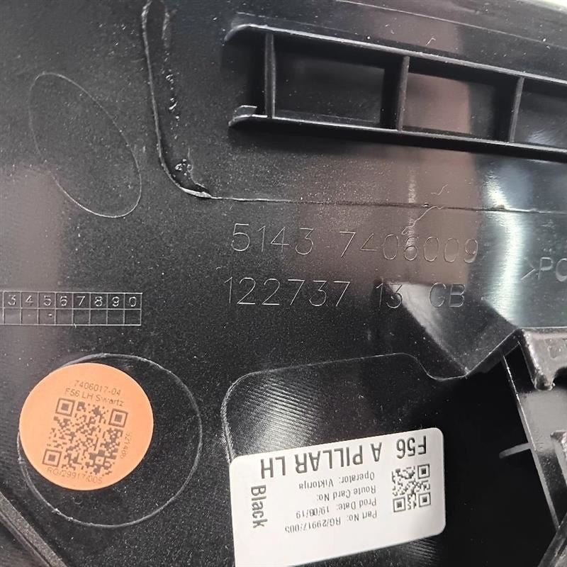 Mini Cooper Driver Left Side Interior Pillar Trim Panel 2016 2017 2018 2019 2020