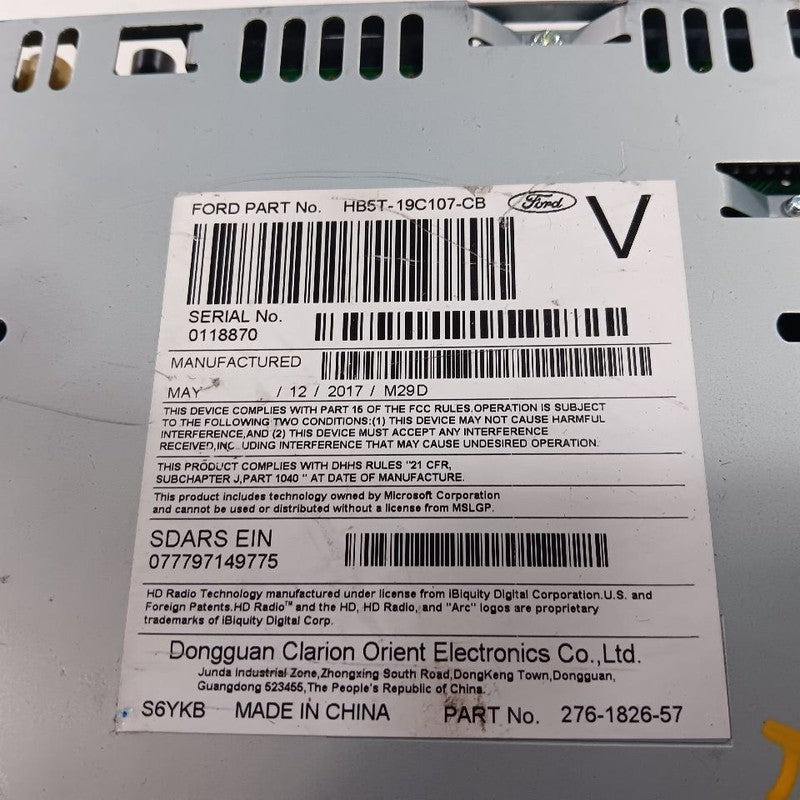 Audio Equipment Radio Receiver Am-fm-cd Fits 17 Ford Explorer