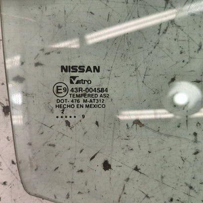 Passenger Right Rear Door Glass Window Sedan Fits 12-19 Nissan Versa