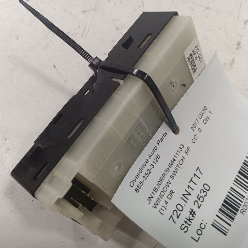 INFINITI QX50 Power Window Switch Right Passenger Front  2017 2016 2015 2014