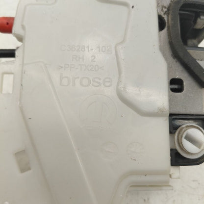 2018 Fiat 500 X Model Door Latch Lock Right Passenger Rear