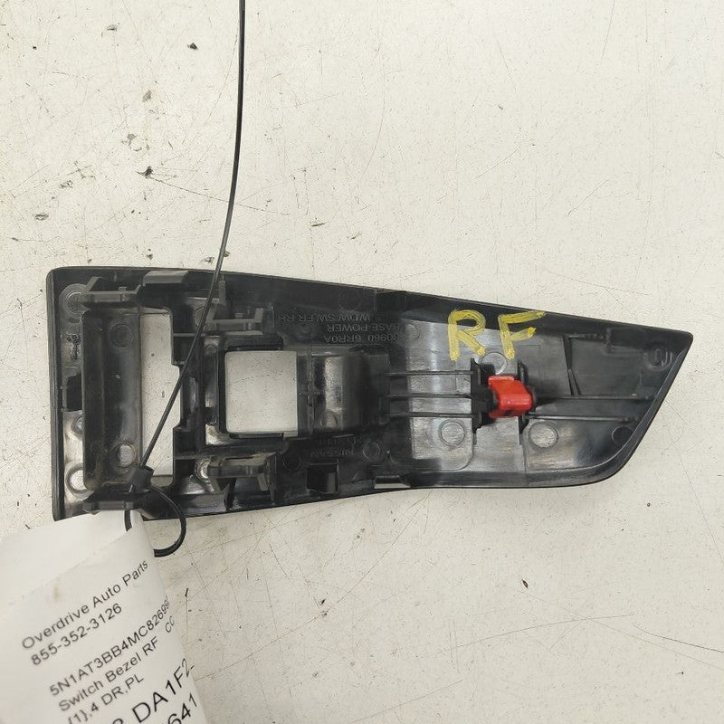 Nissan Rogue Window Switch Bezel Trim Right Front 2021 2022 2023