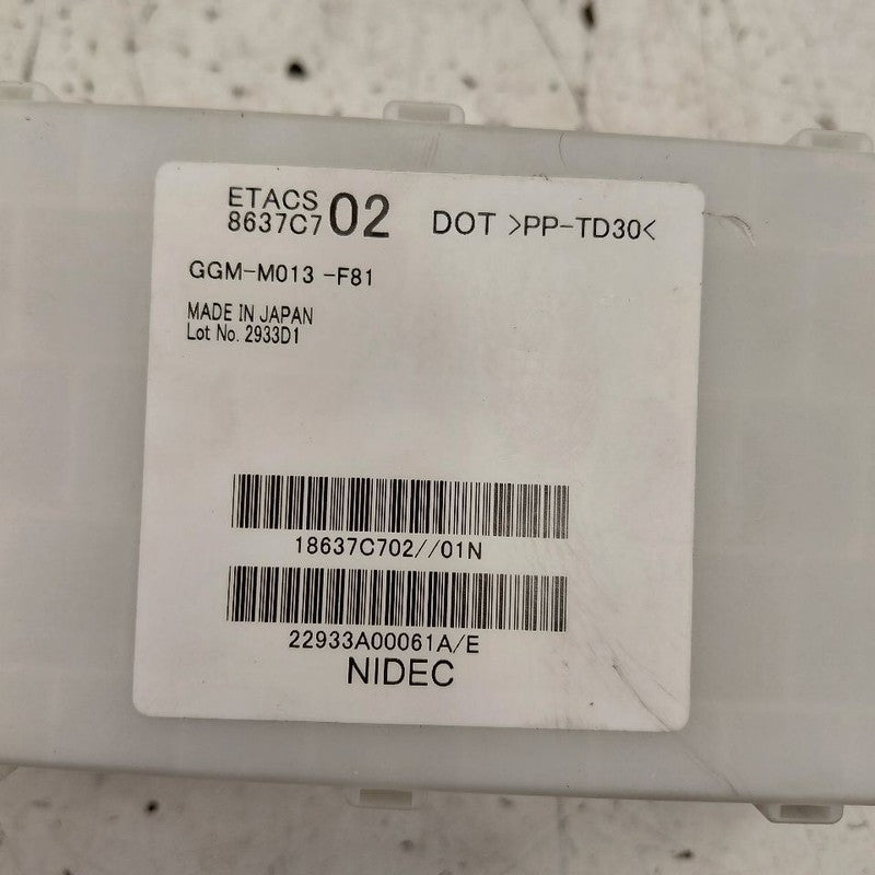 Mitsubishi Mirage Cabin Fuse Box Interior Inner Under Dash  2024 2023 