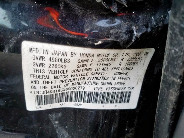  Parking Brake Handle Emergency Brake Lever 2006 ACURA RL 2005 2007 2008