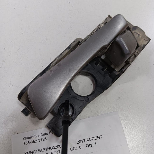 Hyundai Accent Door Handle Left Driver Rear Interior Inside  2017 2016