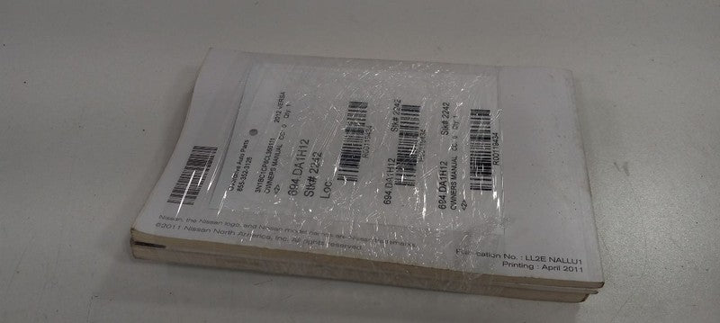 Nissan Versa Owners Manual 2009 2010 2011 2012