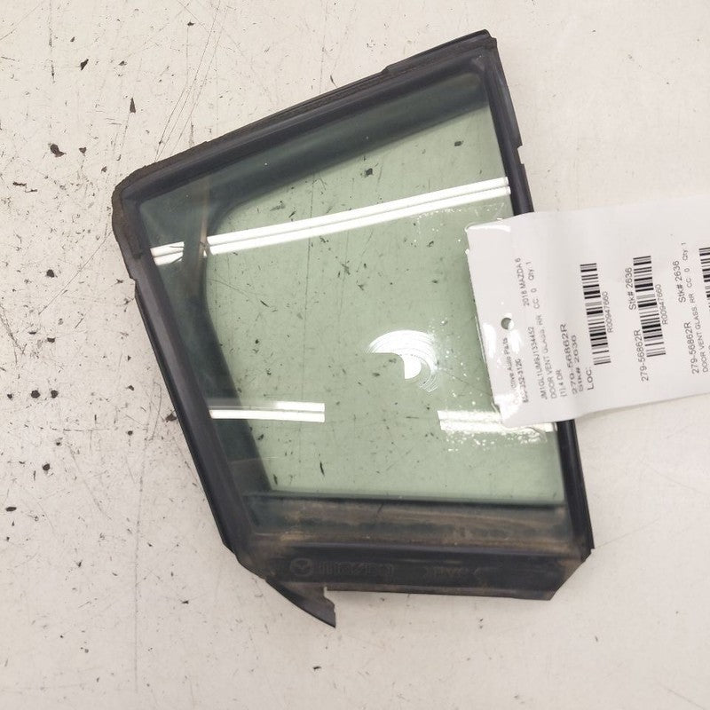 Passenger Right Rear Door Vent Glass Window Fits 14-21 Mazda 6
