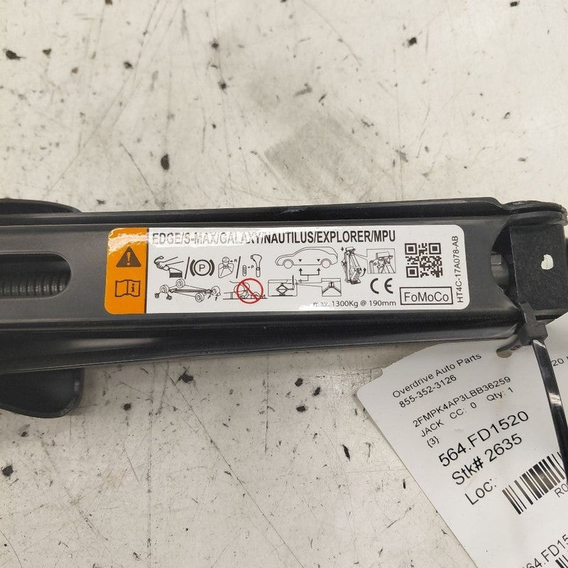 Ford Edge Spare Tire Changing Jack  2019 2020 2021 2022