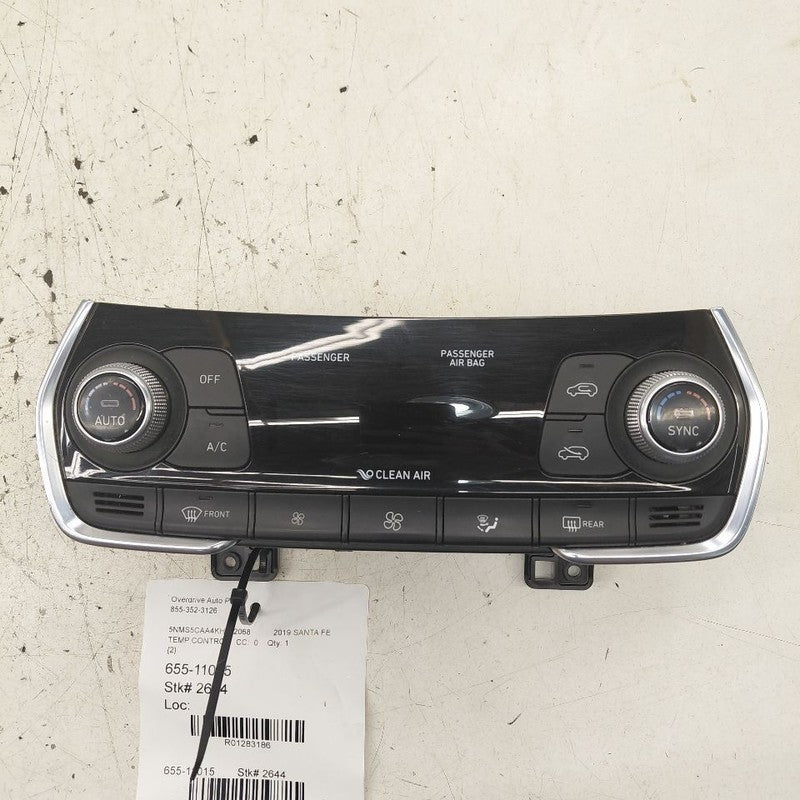 Automatic Temperature Control Heat Heater AC Switch 19-20 Hyundai Sant
