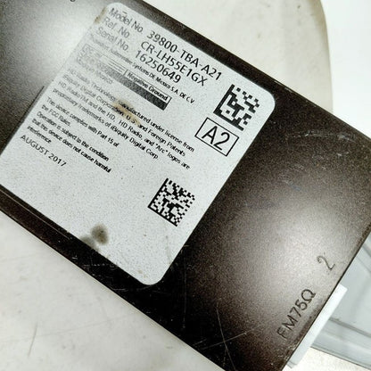 39800TBAA21 Audio Equipment Radio Satellite Radio Xm ID 39800TBAA22 16-21 Honda Civic