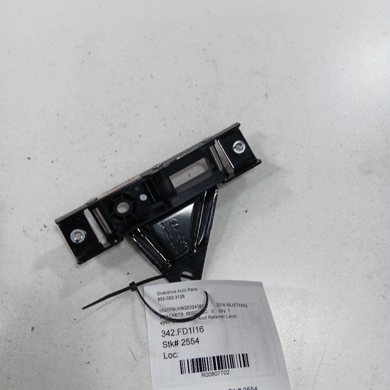 Ford Mustang Passenger Right Side Convertible Roof Retainer Latch 2015