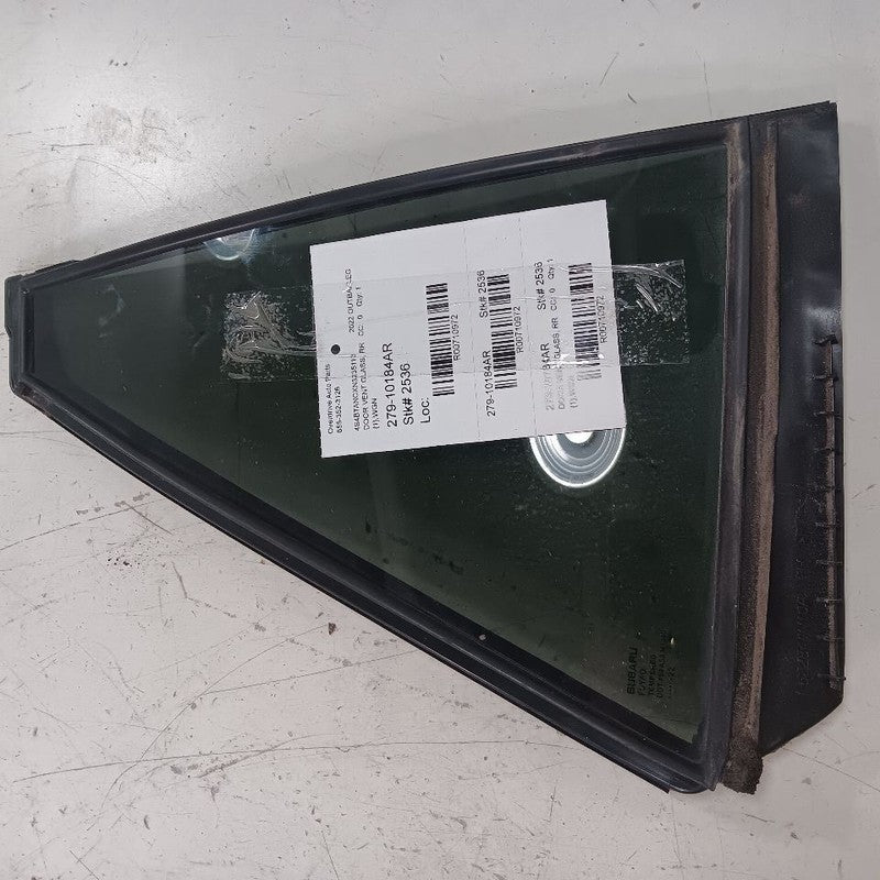 Passenger Rear Door Vent Window Glass Wagon Outback 20-23 Subaru Legac